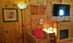 Living Room with Knotty Pine Walls